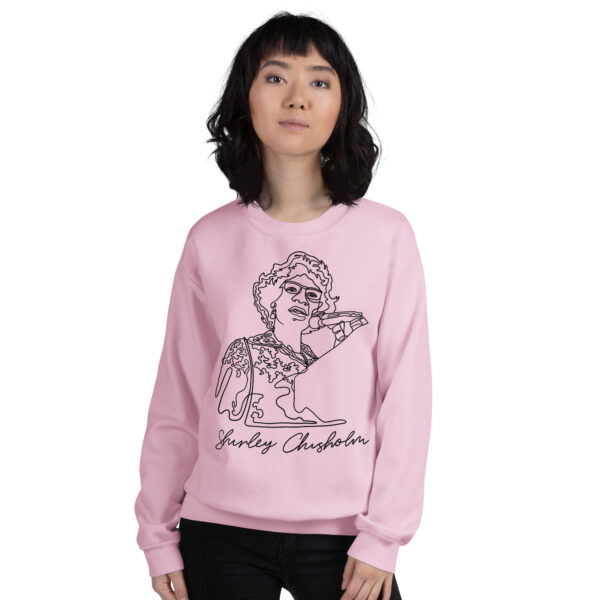 Shirley Chisholm: Unisex Sweatshirt - Black Logo - Image 7