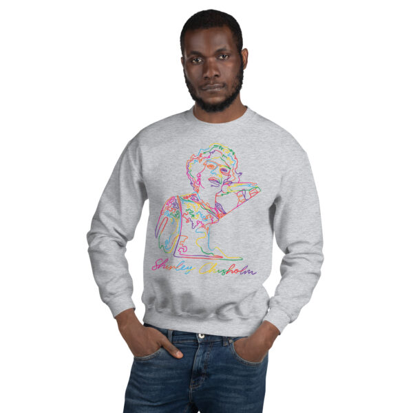 Shirley Chisholm: Unisex Sweatshirt - Colorful Logo - Image 8