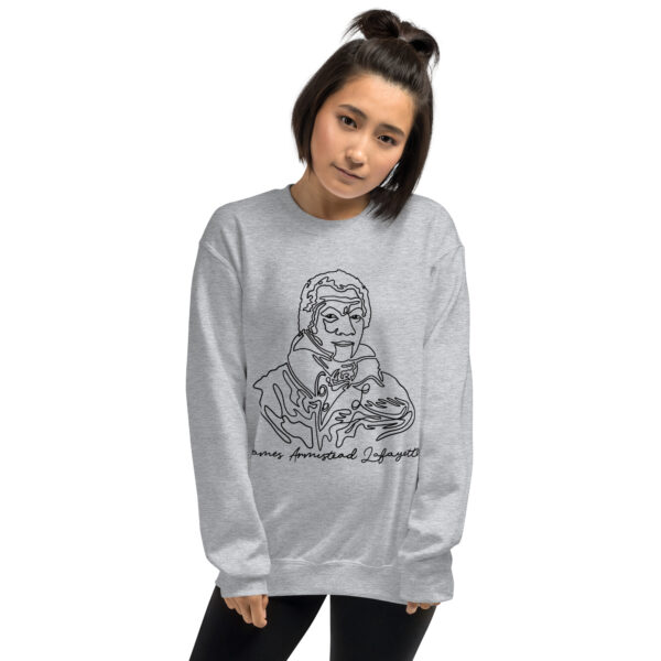 James Armistead Lafayette: Unisex Sweatshirt - Black Logo - Image 5