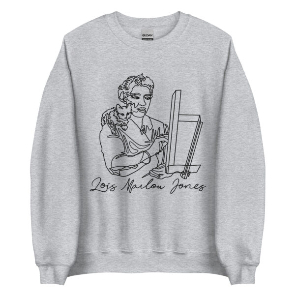 Loïs Mailou Jones: Unisex Sweatshirt - Black Logo - Image 3