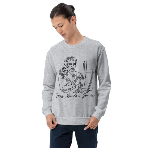 Loïs Mailou Jones: Unisex Sweatshirt - Black Logo - Image 6