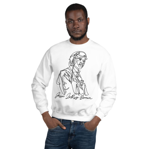 Jesse Leroy Brown: Unisex Sweatshirt - Black Logo