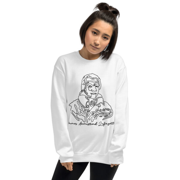 James Armistead Lafayette: Unisex Sweatshirt - Black Logo - Image 8