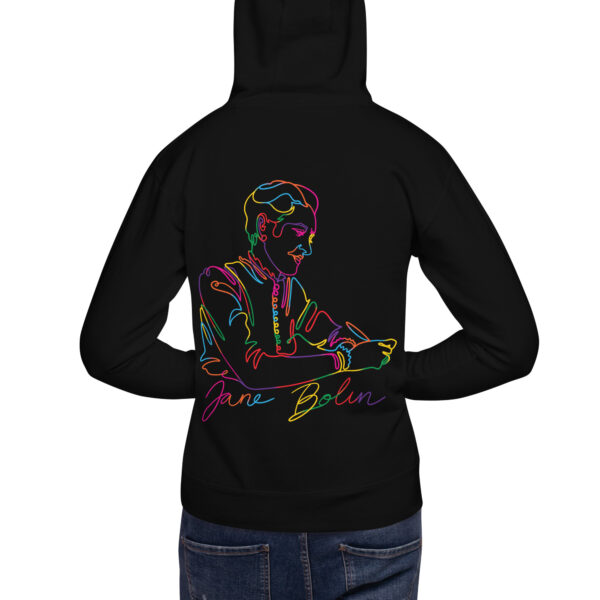Jane Bolin: Unisex Hoodie - Colorful Logo - Image 4