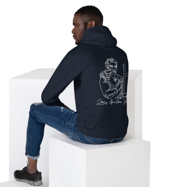 Loïs Mailou Jones: Unisex Hoodie - White Logo - Image 5