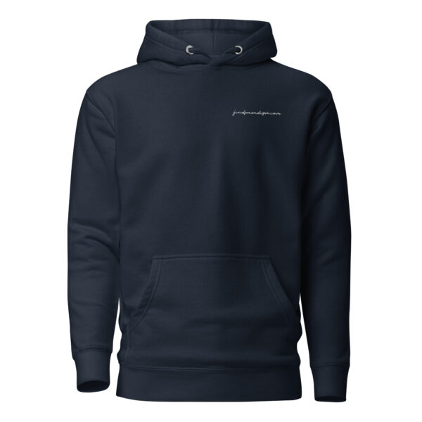 Jesse Leroy Brown: Unisex Hoodie - White Logo - Image 2