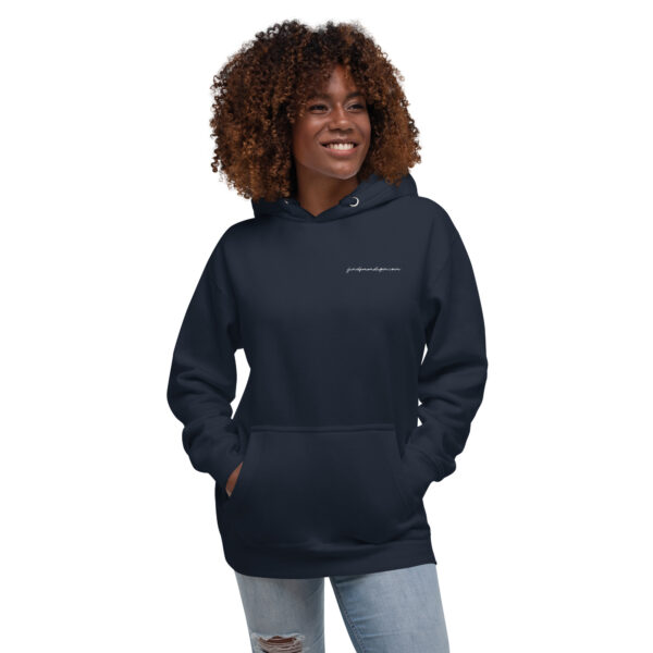 Jesse Leroy Brown: Unisex Hoodie - White Logo - Image 4