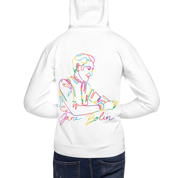 Jane Bolin: Unisex Hoodie - Colorful Logo - Image 7