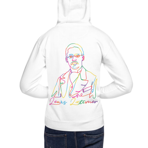 Lewis Latimer: Unisex Hoodie - Colorful Logo - Image 3