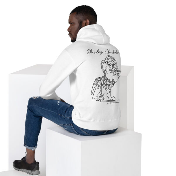 Shirley Chisholm: Unisex Hoodie - Black Logo - Image 3