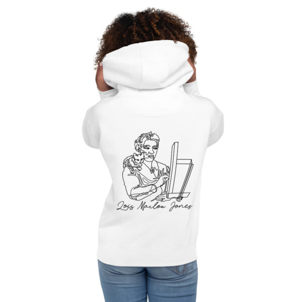 Loïs Mailou Jones: Unisex Hoodie - Black Logo - Image 3