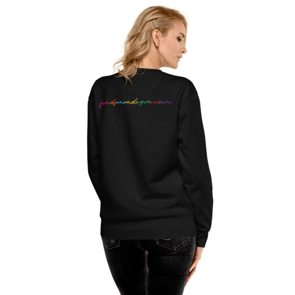 Jane Bolin: Unisex Sweatshirt - Colorful Logo - Image 3