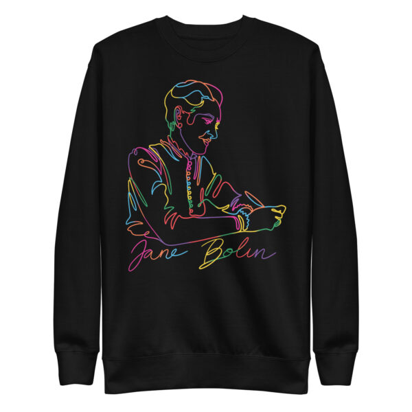 Jane Bolin: Unisex Sweatshirt - Colorful Logo - Image 2