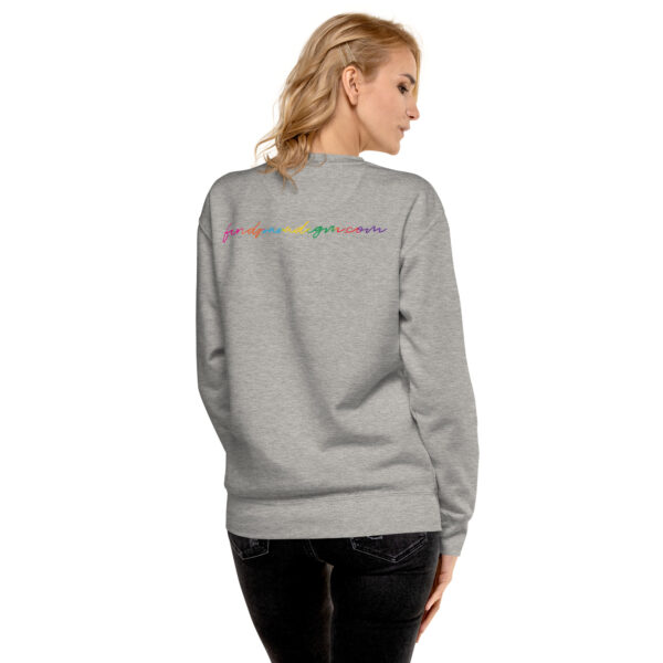 Jane Bolin: Unisex Sweatshirt - Colorful Logo - Image 7