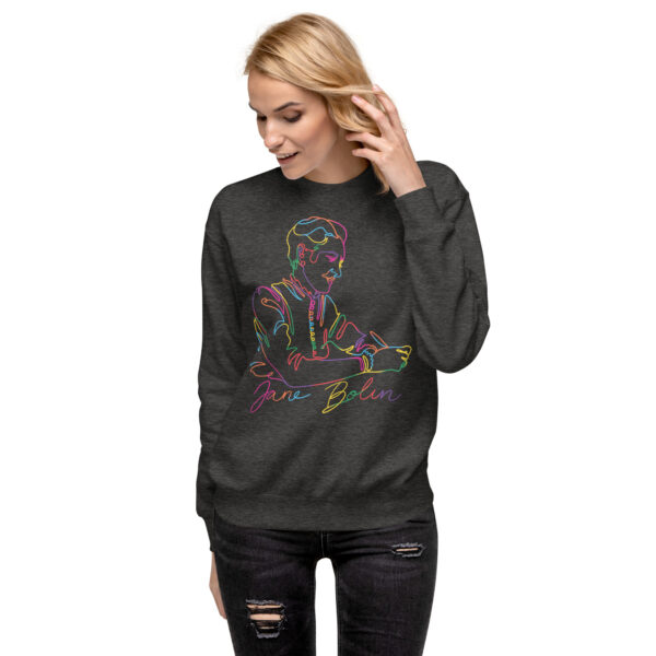 Jane Bolin: Unisex Sweatshirt - Colorful Logo - Image 4