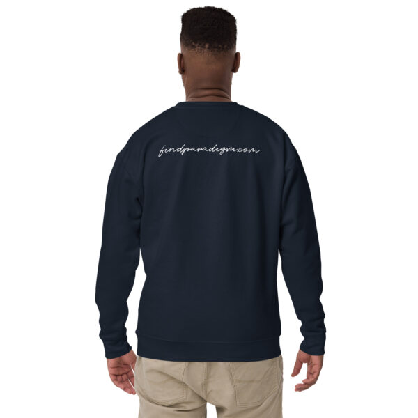 Jane Bolin: Unisex Sweatshirt - White Logo - Image 6