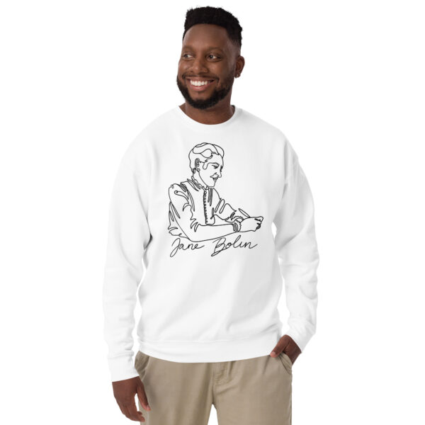 Jane Bolin: Unisex Sweatshirt - Black Logo - Image 4