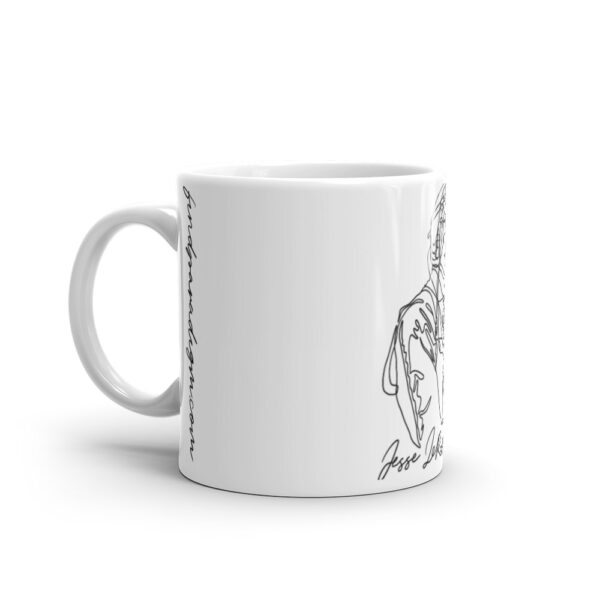Jesse Leroy Brown: Glossy Mug - White Logo - Image 3
