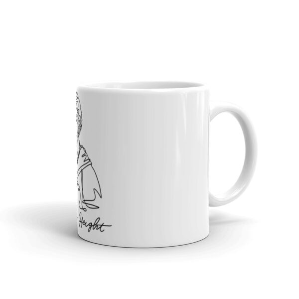 Dorothy Height: White Glossy Mug - Black Logo - Image 2