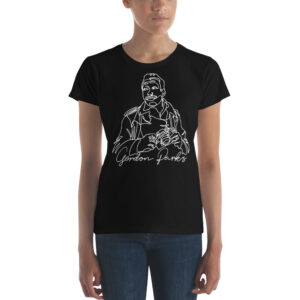 Gordon Parks: Women's Fitted Tee - White Logo