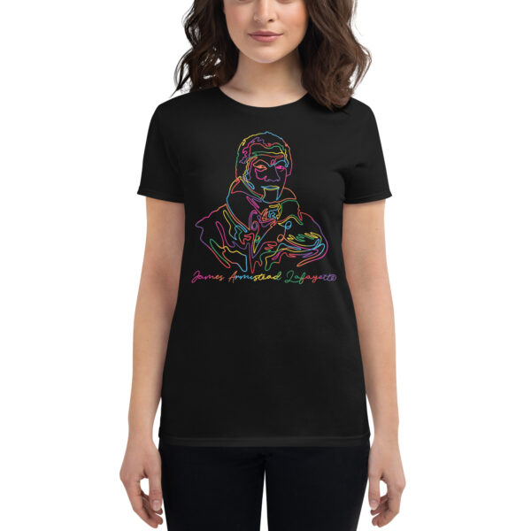 James Armistead Lafayette: Fitted Women's T-Shirt - Color Logo - Image 4