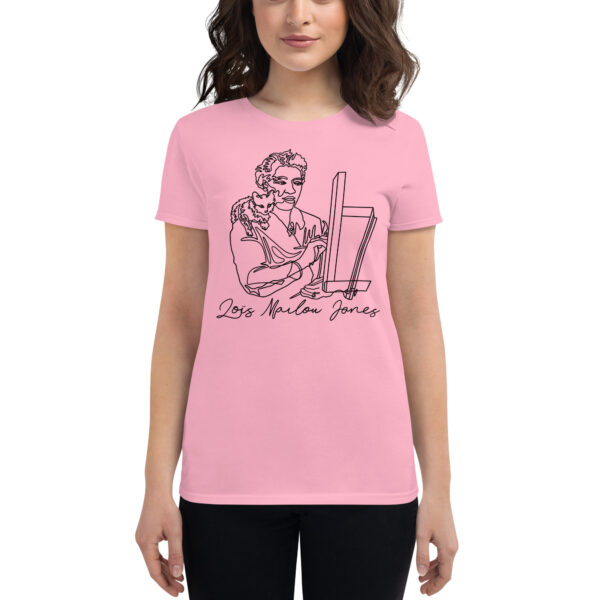 Loïs Mailou Jones: Fitted Women's T-Shirt - Black Logo - Image 6