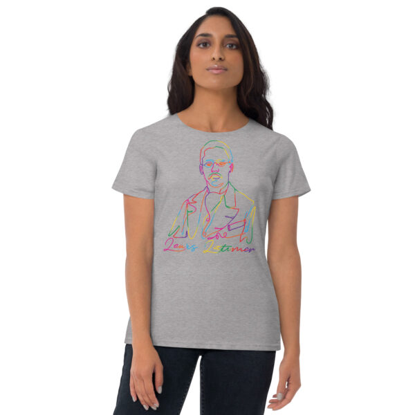 Lewis Latimer: Fitted Women's T-Shirt - Color Logo - Image 5