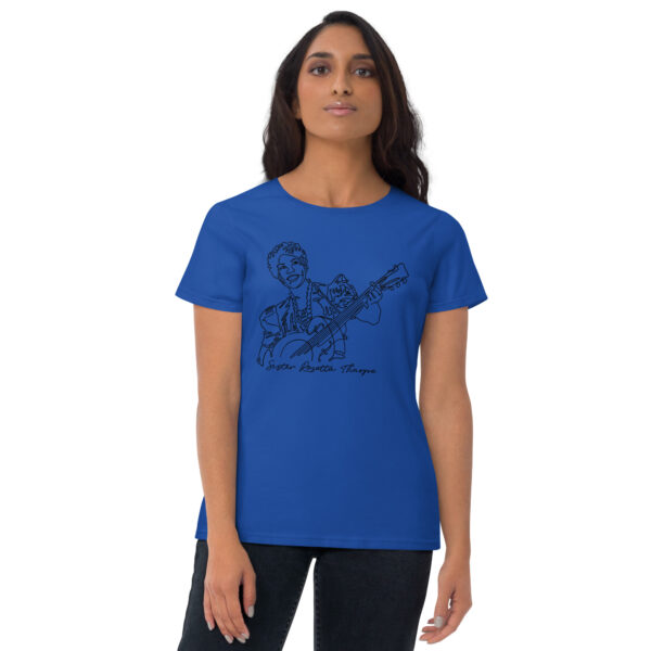 Sister Rosetta Tharpe: Fitted Women's T-Shirt - Black Logo - Image 5