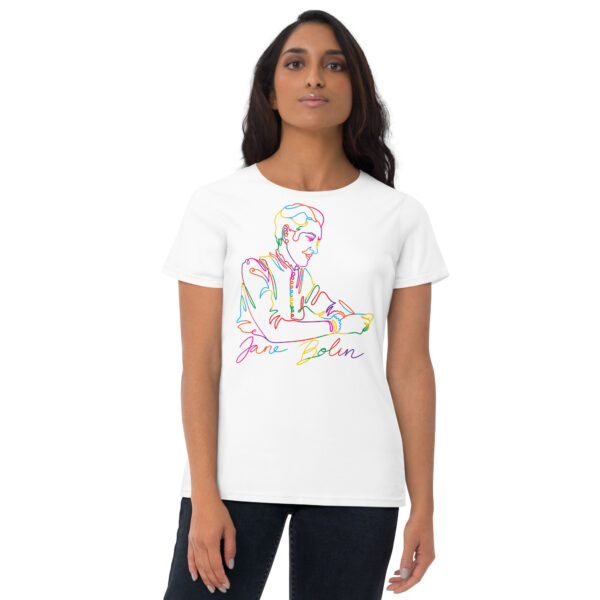 Jane Bolin: Women's Fitted Tee - Color Logo - Image 2