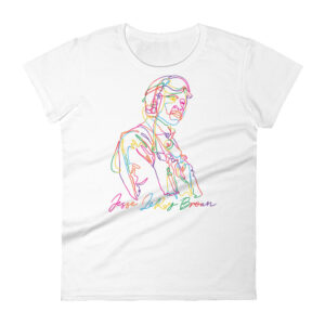 Jesse Leroy Brown: Fitted Women's T-Shirt - Color Logo