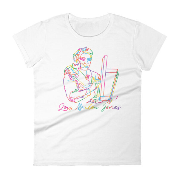 Loïs Mailou Jones: Fitted Women's T-Shirt - Color Logo - Image 2