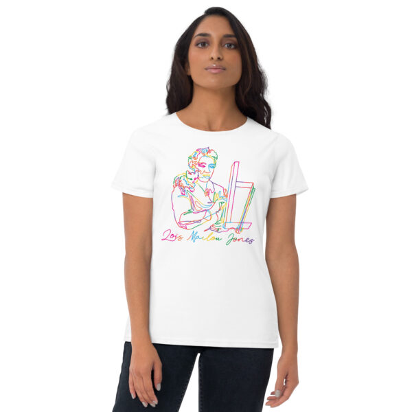 Loïs Mailou Jones: Fitted Women's T-Shirt - Color Logo - Image 8