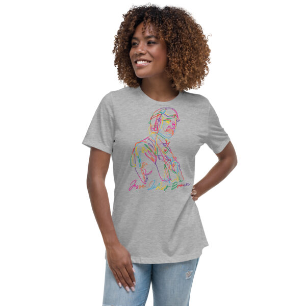 Jesse Leroy Brown: Relaxed White T shirt - Colorful Logo - Image 6