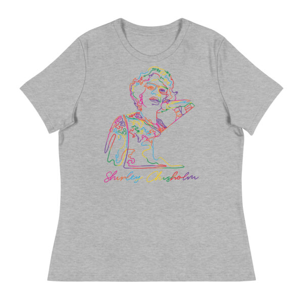 Shirley Chisholm: Relaxed White T shirt - Colorful Logo - Image 6