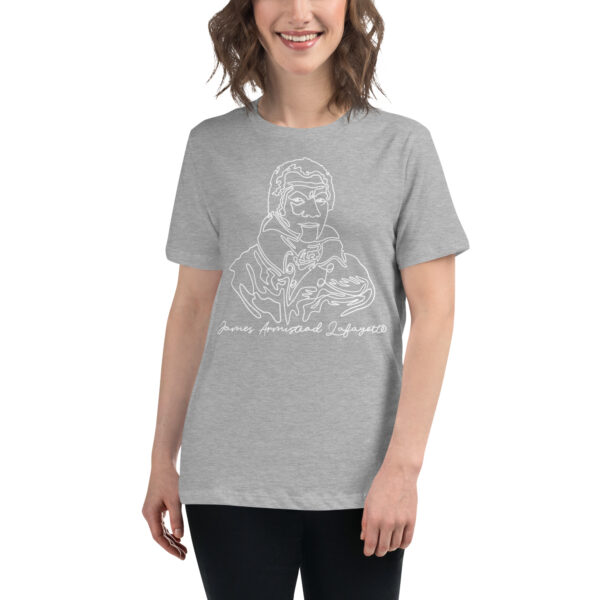 James Armistead Lafayette: Relaxed T-Shirt - White Logo - Image 13