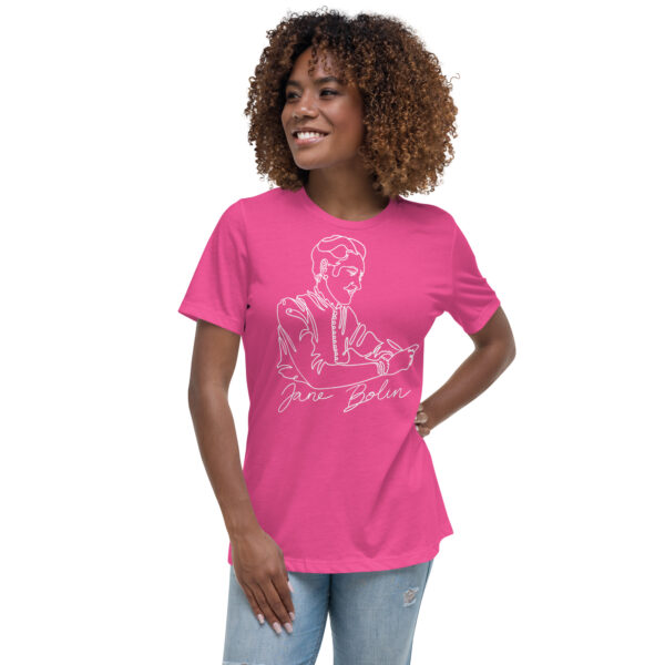 Jane Bolin: Women's Relaxed Shirt - White Logo - Image 8