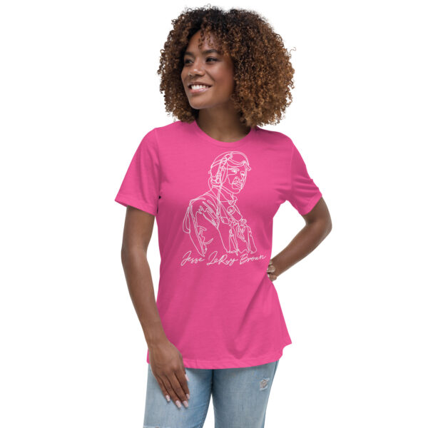 Jesse Leroy Brown: Relaxed White T shirt - White Logo - Image 9