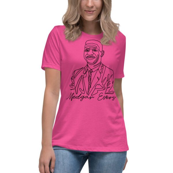 Medgar Evers: Relaxed T-Shirt - Black Logo - Image 6