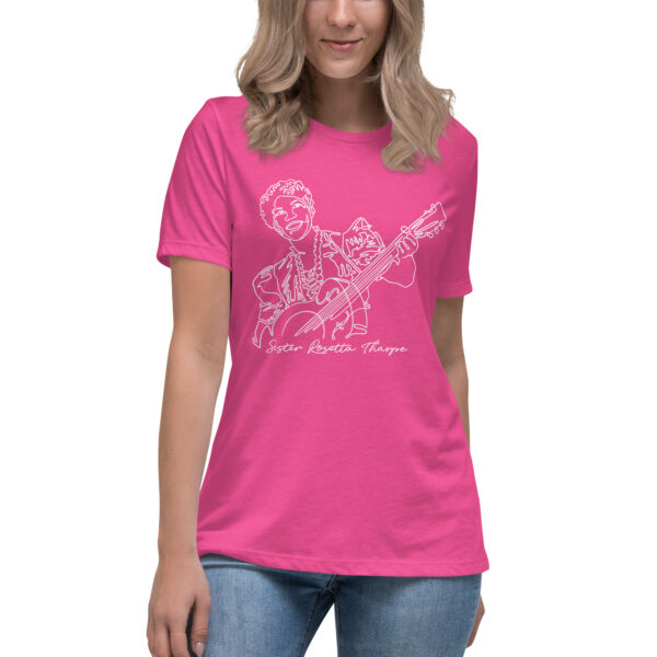Sister Rosetta Tharpe: Relaxed T-Shirt - White Logo - Image 9