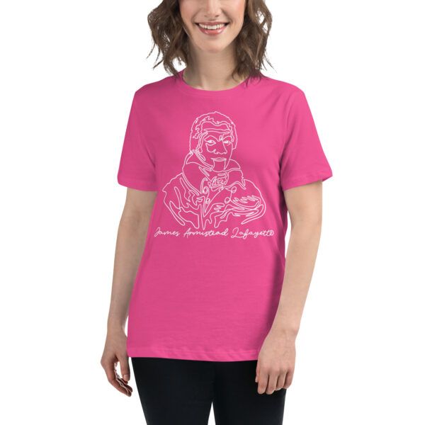 James Armistead Lafayette: Relaxed T-Shirt - White Logo - Image 8
