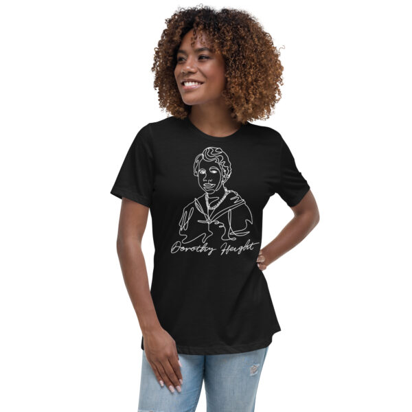Dorothy Height: Relaxed T-Shirt - White Logo - Image 3