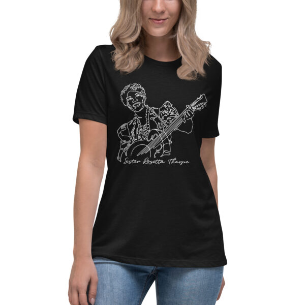 Sister Rosetta Tharpe: Relaxed T-Shirt - White Logo - Image 5
