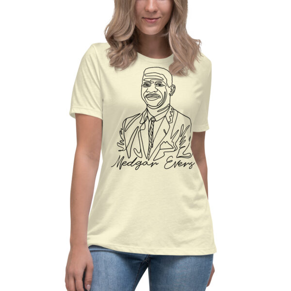 Medgar Evers: Relaxed T-Shirt - Black Logo - Image 14