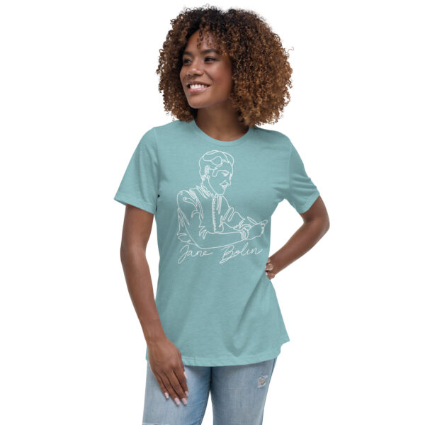 Jane Bolin: Women's Relaxed Shirt - White Logo - Image 12