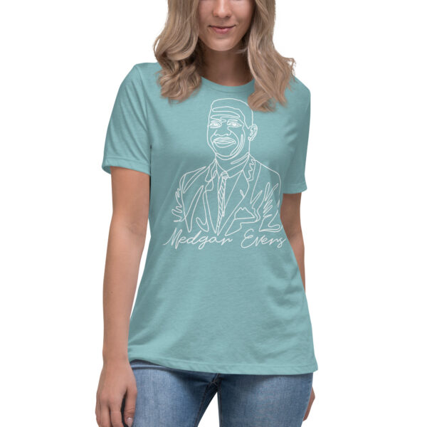 Medgar Evers: Relaxed T-Shirt - White Logo - Image 3