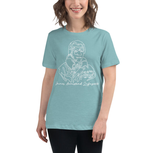 James Armistead Lafayette: Relaxed T-Shirt - White Logo - Image 12