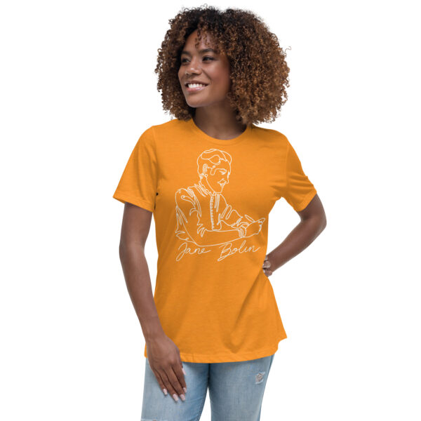 Jane Bolin: Women's Relaxed Shirt - White Logo - Image 11