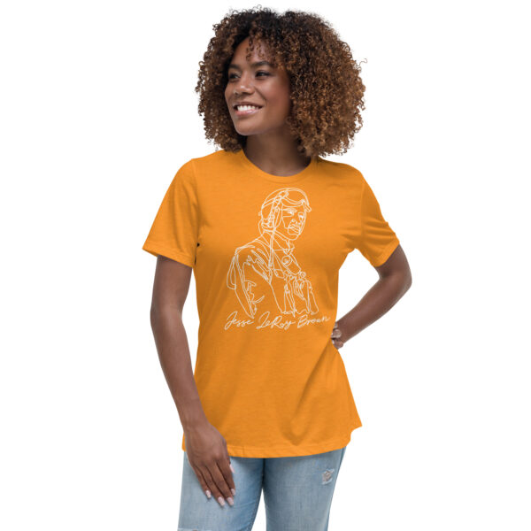 Jesse Leroy Brown: Relaxed White T shirt - White Logo - Image 12