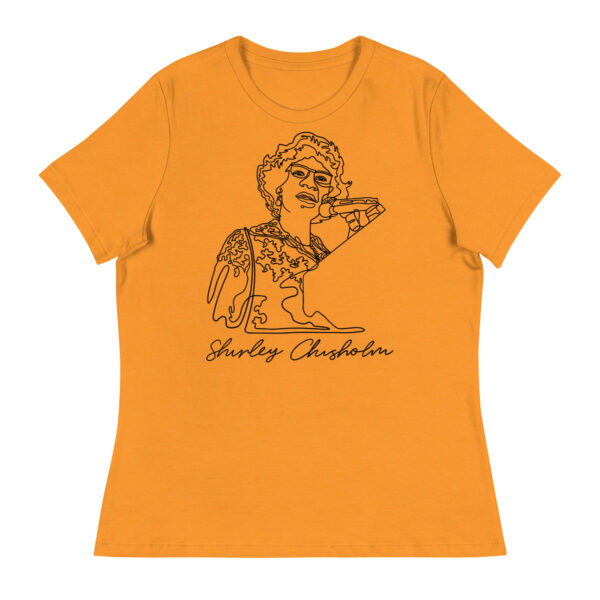Shirley Chisholm: Relaxed White T shirt - Black Logo - Image 7