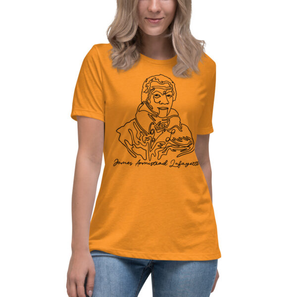 James Armistead Lafayette: Relaxed T-Shirt - Black Logo - Image 8
